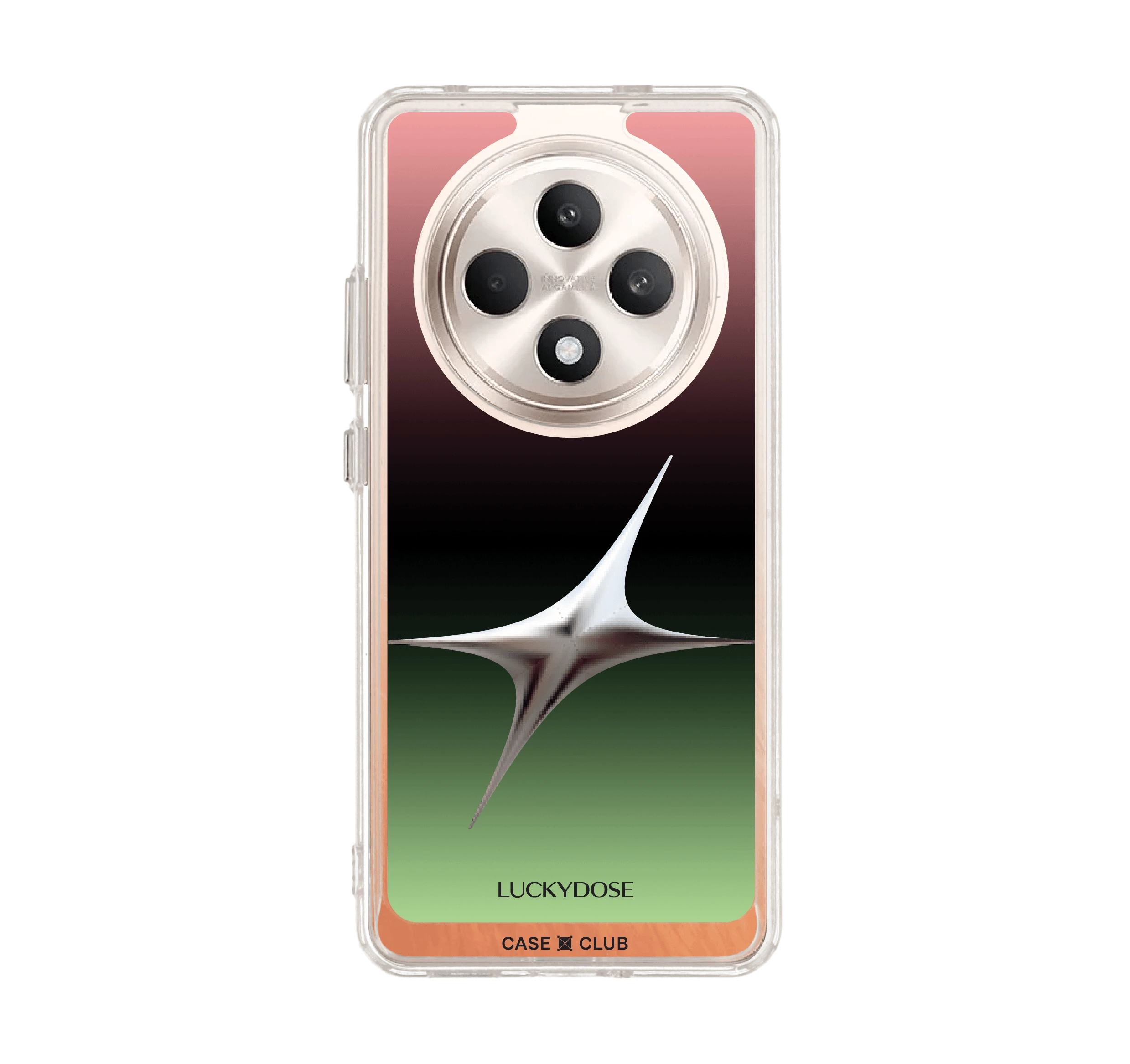 เคสใส oppo reno 12f luckydose สีมงคลวันอาทิตย์